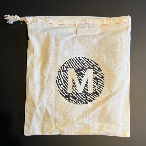 100% Organic Cotton Red/White Tote Bag by MATTER Prints NWT, Never Opened - Picture 2 of 8